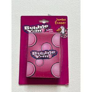 Bubble Yum Jumbo Eraser Novelty Kids School Supplies Gift Art Office Supply Pink